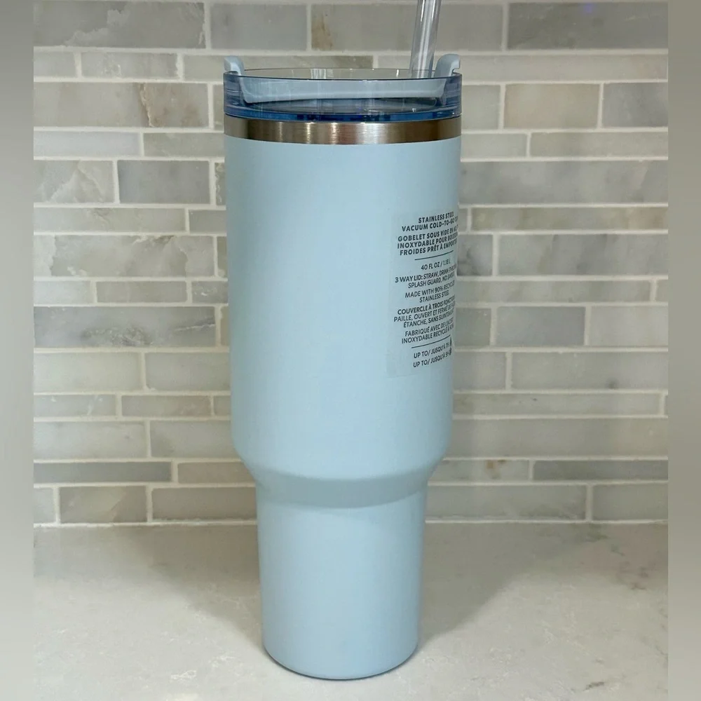 NWT Stanley x Starbucks Spring Blue 2024 Tumbler 40oz Quencher Limited - Picture 6 of 10